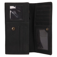 DÁMSKÁ KOŽENÁ PENĚŽENKA LAURE ČERNÁ