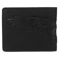 PÁNSKÁ KOŽENÁ PENĚŽENKA EAGLE MOTIV ČERNÁ