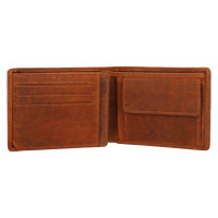 PÁNSKÁ KOŽENÁ PENĚŽENKA WINGS MOTIV HNĚDÁ