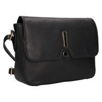 DÁMSKÁ KOŽENÁ KABELKA LILA ČERNÁ