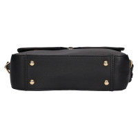 DÁMSKÁ KOŽENÁ KABELKA LILA ČERNÁ