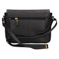 DÁMSKÁ KOŽENÁ KABELKA LILA ČERNÁ