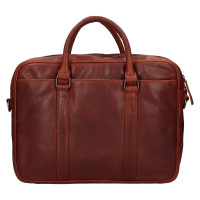 KOŽENÁ BUSINESS TAŠKA LEO HNĚDÁ