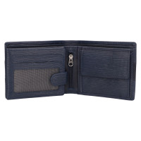 PÁNSKÁ KOŽENÁ PENĚŽENKA LUCIO MODRÁ