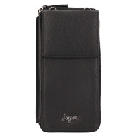 DÁMSKÁ KOŽENÁ PENĚŽENKA KABELKA NATALIA ČERNÁ