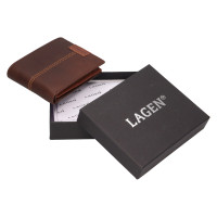 Pánská peněženka kožená 15195 hněda/rezavá brn/tan 