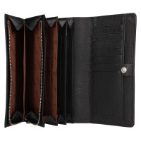 DÁMSKÁ KOŽENÁ PENĚŽENKA CAROLINA ČERNÁ