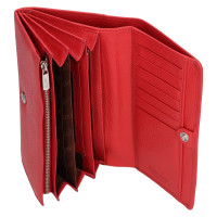 DÁMSKÁ KOŽENÁ PENĚŽENKA CAROLINA ČERVENÁ