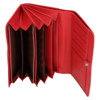 DÁMSKÁ KOŽENÁ PENĚŽENKA CAROLINA ČERVENÁ