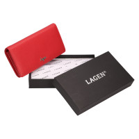 DÁMSKÁ KOŽENÁ PENĚŽENKA CAROLINA ČERVENÁ