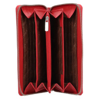 DÁMSKÁ KOŽENÁ PENĚŽENKA RUMI ČERVENÁ