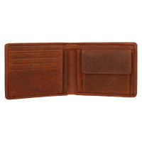 PÁNSKÁ KOŽENÁ PENĚŽENKA EAGLE MOTIV HNĚDÁ