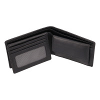 PÁNSKÁ KOŽENÁ PENĚŽENKA ARON ČERNÁ