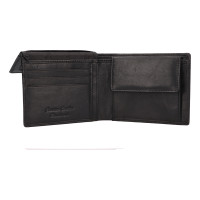 PÁNSKÁ KOŽENÁ PENĚŽENKA ARON ČERNÁ