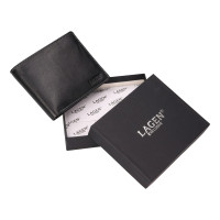 PÁNSKÁ KOŽENÁ PENĚŽENKA ARON ČERNÁ