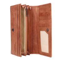 DÁMSKÁ KOŽENÁ PENĚŽENKA SILVIA HNĚDÁ