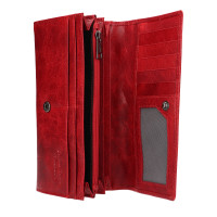 DÁMSKÁ KOŽENÁ PENĚŽENKA SILVIA ČERVENÁ