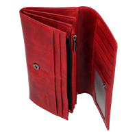 DÁMSKÁ KOŽENÁ PENĚŽENKA SILVIA ČERVENÁ