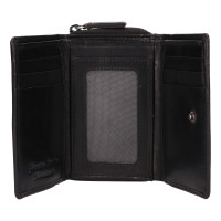 DÁMSKÁ KOŽENÁ PENĚŽENKA ZOE ČERNÁ