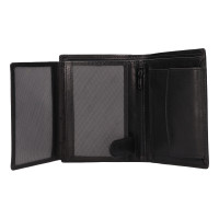 PÁNSKÁ KOŽENÁ PENĚŽENKA ORLANDO ČERNÁ