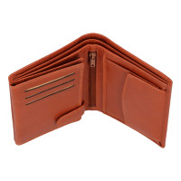 PÁNSKÁ KOŽENÁ PENĚŽENKA ORLANDO COGNAC