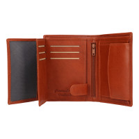 PÁNSKÁ KOŽENÁ PENĚŽENKA ORLANDO COGNAC