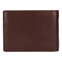 PÁNSKÁ KOŽENÁ PENĚŽENKA NICOLAS TMAVĚ HNĚDÁ