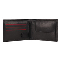 PÁNSKÁ KOŽENÁ PENĚŽENKA NICOLAS ČERNÁ