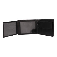 PÁNSKÁ KOŽENÁ PENĚŽENKA NICOLAS ČERNÁ