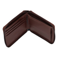 PÁNSKÁ KOŽENÁ PENĚŽENKA VICTOR TMAVĚ HNĚDÁ