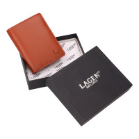 PÁNSKÁ KOŽENÁ PENĚŽENKA LEVI COGNAC