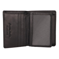 PÁNSKÁ KOŽENÁ PENĚŽENKA LEVI ČERNÁ