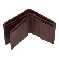 PÁNSKÁ KOŽENÁ PENĚŽENKA QUENTIN TMAVĚ HNĚDÁ