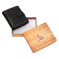 PÁNSKÁ KOŽENÁ PENĚŽENKA DAMIEN ČERNÁ