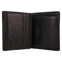 PÁNSKÁ KOŽENÁ PENĚŽENKA LUKA ČERNÁ