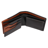 PÁNSKÁ KOŽENÁ PENĚŽENKA SVEN ČERNÁ/ HNĚDÁ