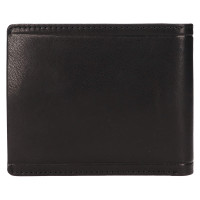 PÁNSKÁ KOŽENÁ PENĚŽENKA RUSSO ČERNÁ