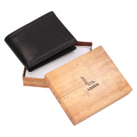 PÁNSKÁ KOŽENÁ PENĚŽENKA RUSSO ČERNÁ