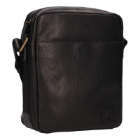 KOŽENÁ CROSSBODY MORGAN ČERNÁ
