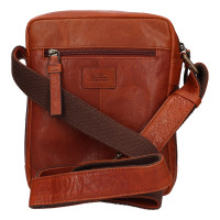 KOŽENÁ CROSSBODY MORGAN COGNAC