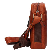 KOŽENÁ CROSSBODY MORGAN COGNAC