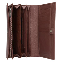 DÁMSKÁ KOŽENÁ PENĚŽENKA CAROLINA TMAVĚ HNĚDÁ