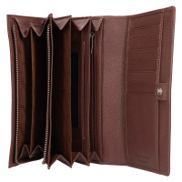 DÁMSKÁ KOŽENÁ PENĚŽENKA CAROLINA TMAVĚ HNĚDÁ