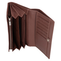 DÁMSKÁ KOŽENÁ PENĚŽENKA CAROLINA TMAVĚ HNĚDÁ