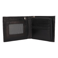 PÁNSKÁ KOŽENÁ PENĚŽENKA ISAK ČERNÁ