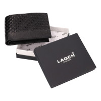 PÁNSKÁ KOŽENÁ PENĚŽENKA ISAK ČERNÁ