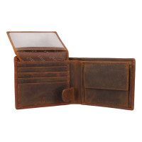 PÁNSKÁ KOŽENÁ PENĚŽENKA MEYER COGNAC