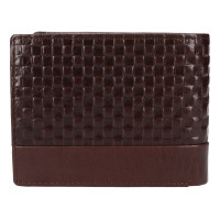 PÁNSKÁ KOŽENÁ PENĚŽENKA HENRI HNĚDÁ