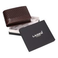 PÁNSKÁ KOŽENÁ PENĚŽENKA HENRI HNĚDÁ