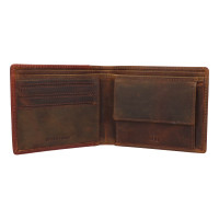 PÁNSKÁ KOŽENÁ PENĚŽENKA ASHER COGNAC